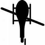 Helicopter Silhouette Bottom Icon Vector Svg Icons