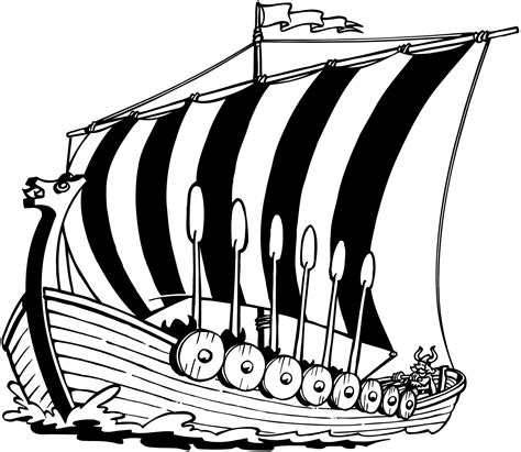 Viking Ship Vector Cartoon Art Designs Compilation We Are Currently