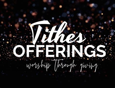 Tithes And Offering Template Postermywall