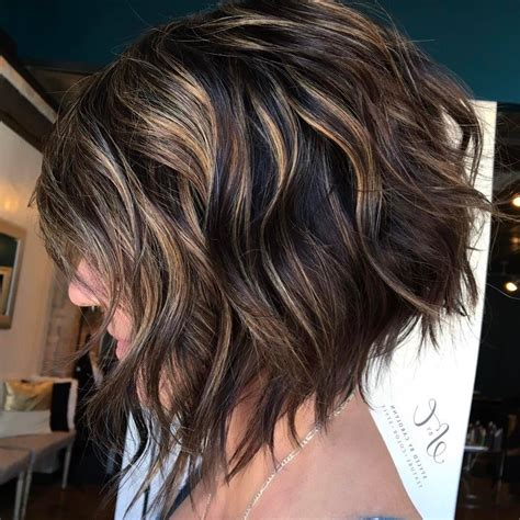 Long inverted bob with layers. 2021 Latest Balayage Pixie Hairstyles with Tiered Layers
