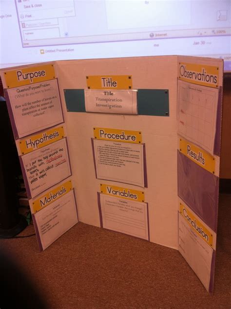 Science Board Template Science Education Science Projects For Kids