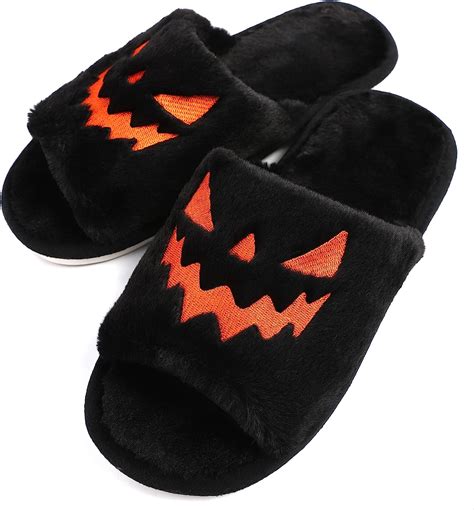 Tittok Spooky Slides Halloween Slippers Jack O Lantern