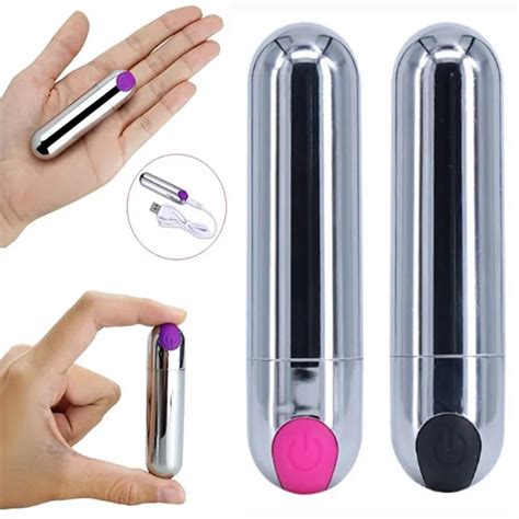 Wholesale 10 Speed Mini Rechargeable Silver Bullet Vibrator For Women