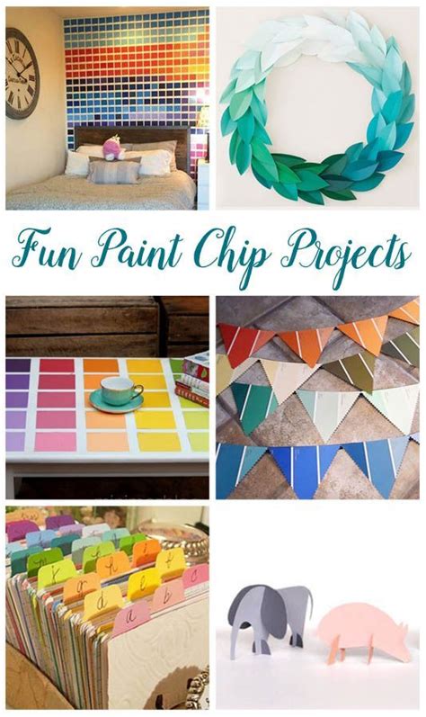 Easily Make These Colorful Projects With Paint Chips Mommy Scene