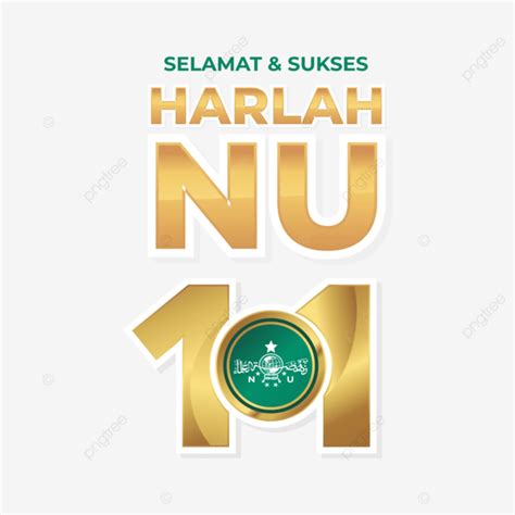 Logotipo Oficial Dos 101 Anos Do Vetor Harlah Nahdlatul Ulama PNG