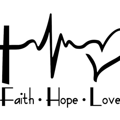 Faith Hope Love Symbol Etsy