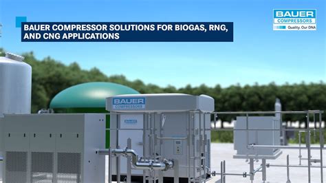 Bauer Compressor Solutions For Biogas Rng And Cng Applications Youtube
