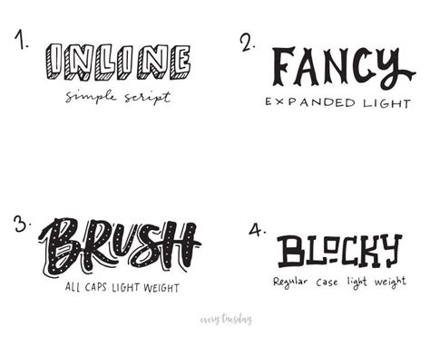 Freebie Hand Lettering Style Inspiration Guide Every Tuesday Images
