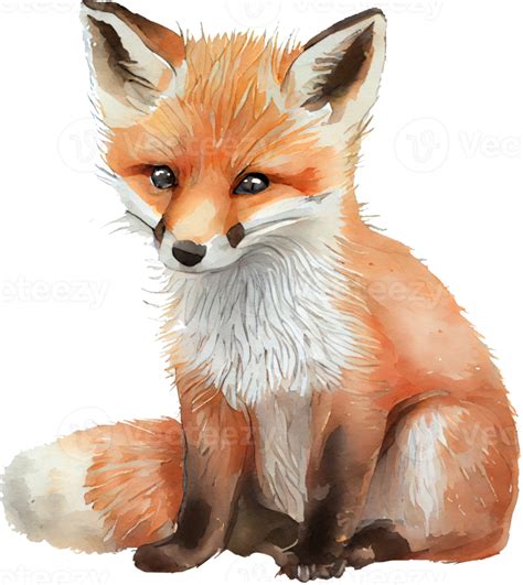 Free Fox Watercolor Illustration 21183268 Png With Transparent Background