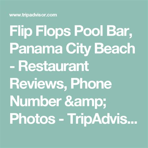 Flip Flops Pool Bar Panama City Beach Restaurant Reviews Phone Number And Photos Tripadvisor
