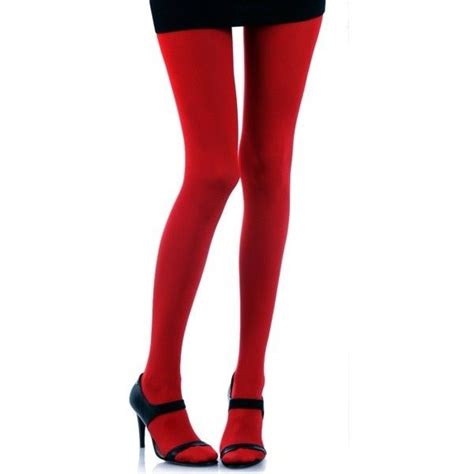 Designer Tights Red Liked On Polyvore Featuring Intimates Hosiery Tights Legs Doll Legs