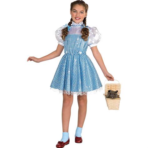 Girl S Deluxe Dorothy Halloween Costume Wizard Of Oz Walmart Com
