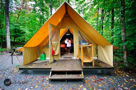 Huttopia Camping Du Parc Du Mont Orford Dans Une Tente Hut Flickr