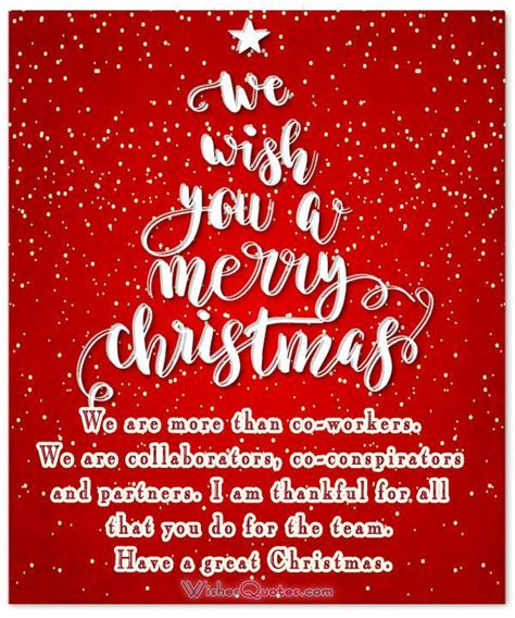 Thank you for covering my work while i was out. Top 20 Christmas Greetings for Coworkers
