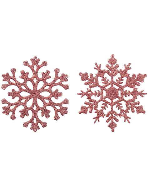 Glitter Snowflake Ornaments Plastic Christmas Tree Decorations 47