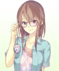 Anime Girl With Short Brown Hair And Headphones We Heart