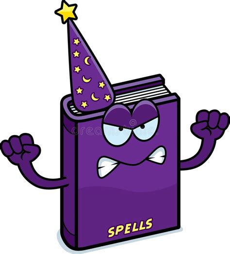 Angry Cartoon Spell Book Stock Vector Illustration Of Tome 47816217