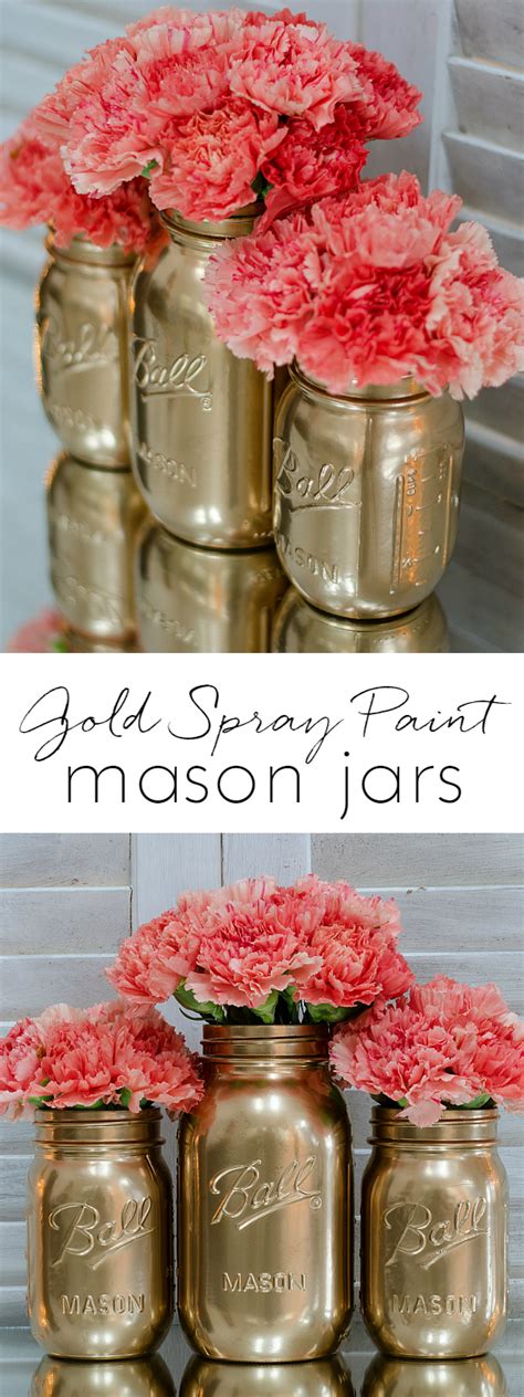 How To Spray Paint Jars Mason Jar Crafts Love