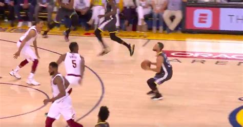 Watch Stephen Curry Drills Deep Three And Celebrates