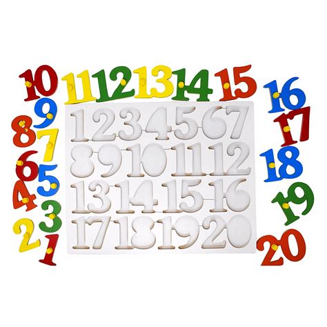 Number Puzzle 1 20 Early Learning Wooden Toy Educational Toy