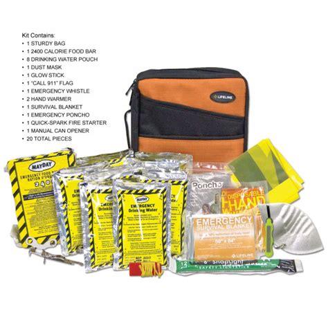 Lifeline 1 Person2 Day Essentials Emergency Prepardeness Kit Field