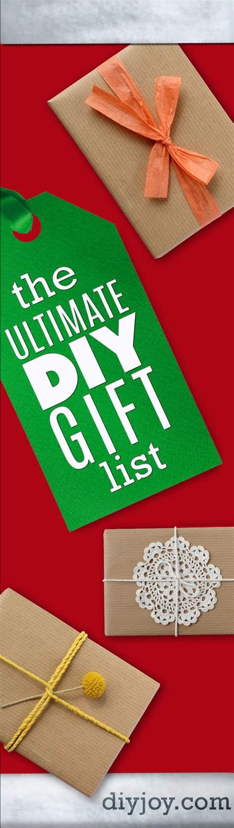 Show everyone on your list how much they mean to you with these cool yet inexpensive christmas surprises. The Ultimate DIY Christmas Gifts list