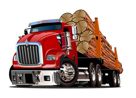 Log Truck Silhouette Illustrations Royalty Free Vector Graphics And Clip Art Istock