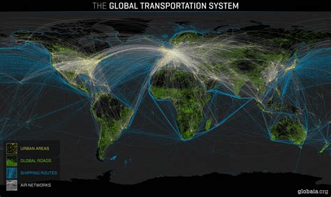Web Mapping Examples Of Geovisualizations Of Global Connectivity