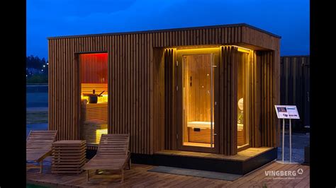 Modern Outdoor Sauna Scandit 10 Vingberg Scandinavian Wood Youtube