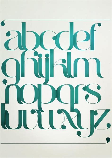 Typography By Antonio Rodrigues Jr Cuded Typography Alphabet