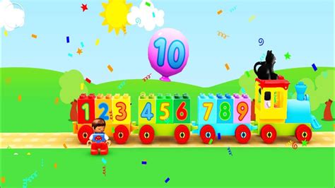 Kids Number Train Videos Learning 1 To 10 Numbers Youtube