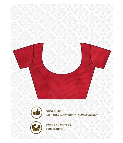 Sherine Red Art Silk Saree Single Buy Sherine Red Art Silk Saree
