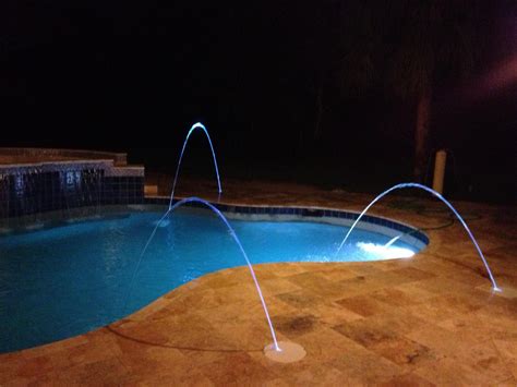 Swimming Pool Deck Jets With Led Lights Swimming Pool