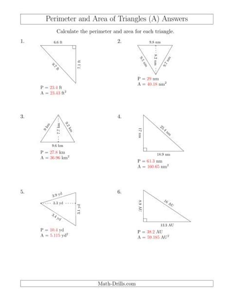 How do i do that? Calculating the Perimeter and Area of Acute and Right ...
