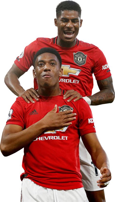 This clipart image is transparent backgroud and png format. Anthony Martial & Marcus Rashford football render - 58107 ...