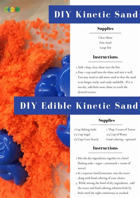 Fun And Easy Way To Make Homemade Kinetic Sand Diy Recipe