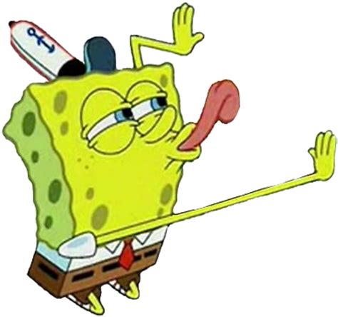 Spongebob Licking Png Free Logo Image