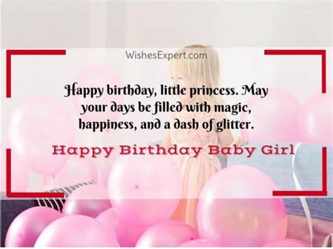 40 Cute Birthday Wishes For Baby Girl
