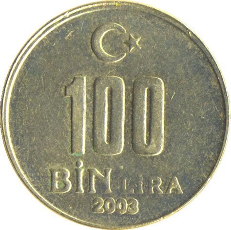 100 Bin Lira Turquie Numista