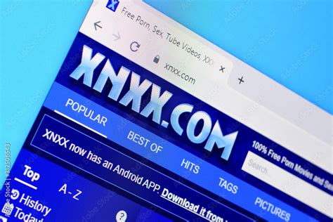 Homepage Of Xnxx Website On The Display Of Pc Xnxx Com Foto De