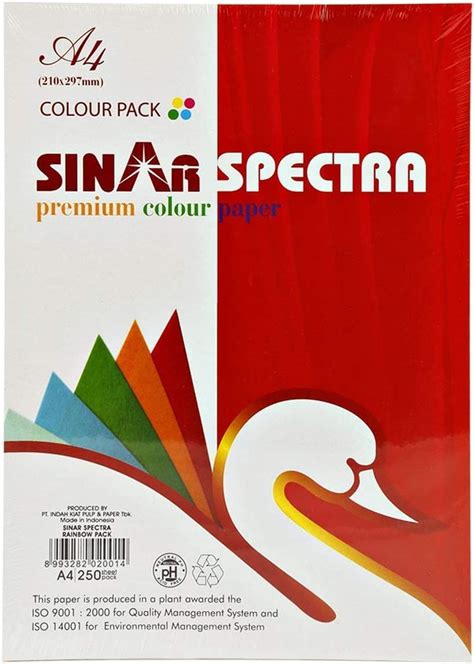Sinarline Sinar Color Photocopy Paper 250 Sheets A4 Size Paper Copy