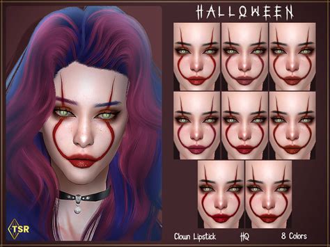 Lmcs Clown Lipstick Hq The Sims 4 Catalog