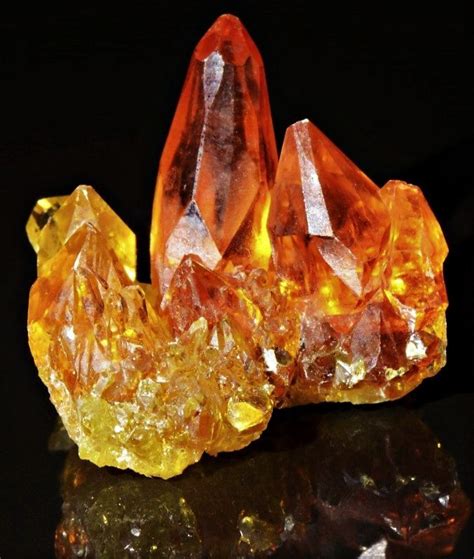 Raw Crystals Stones Minerals Crystals Rocks Orange Crystals Minerals