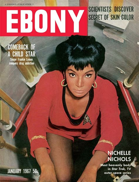 Nichelle Nichols Ebony Magazine January Cover Photographed By Ted Sheperd Jet Magazine