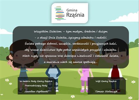 Życzenia z okazji dnia dziecka. Życzenia z okazji Dnia Dziecka - Gmina Rząśnia