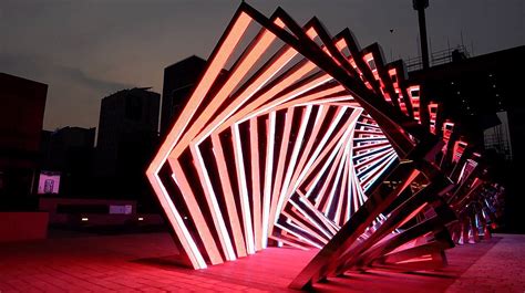 Accumulation Dramatic Led Light Tunnel By Yang Minha Inspiration