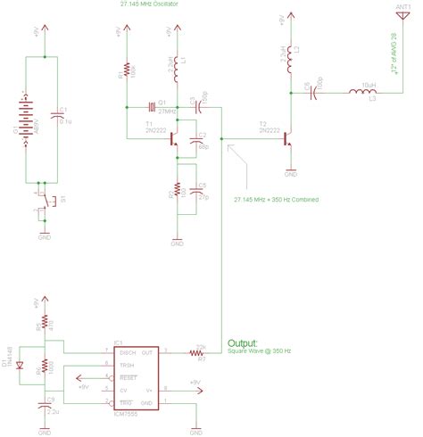 Simple Pyro Rf Transmitter 27 Mhz Schematic Pyroelectro News