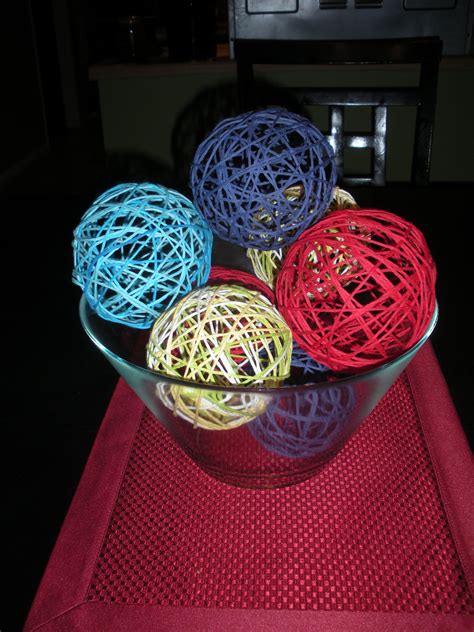 Home Made Yarn Balls Super Easy You Will Need Colored Yarn Liquid