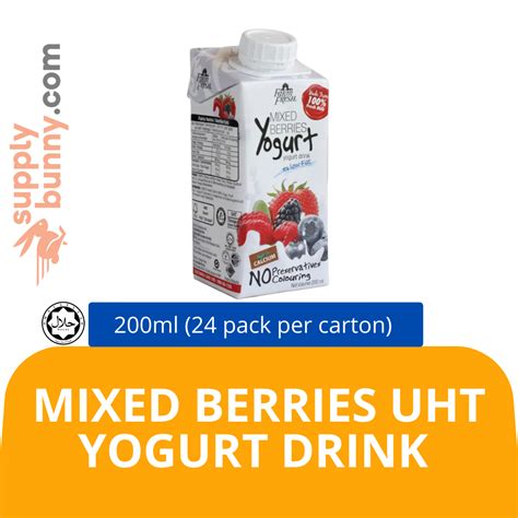 Mixed Berries Uht Yogurt Drink 200ml 24 Pack Per Carton — Horeca