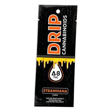 DRIP Cannabinoids: Strawnana Delta-8 Disposable Pen | Leafly